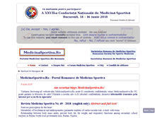 Tablet Screenshot of medicinasportiva.ro